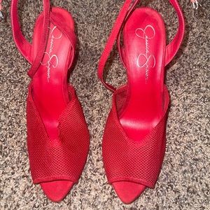Lady In Red Peep Toe Jessica Simpsons New With No Original Box